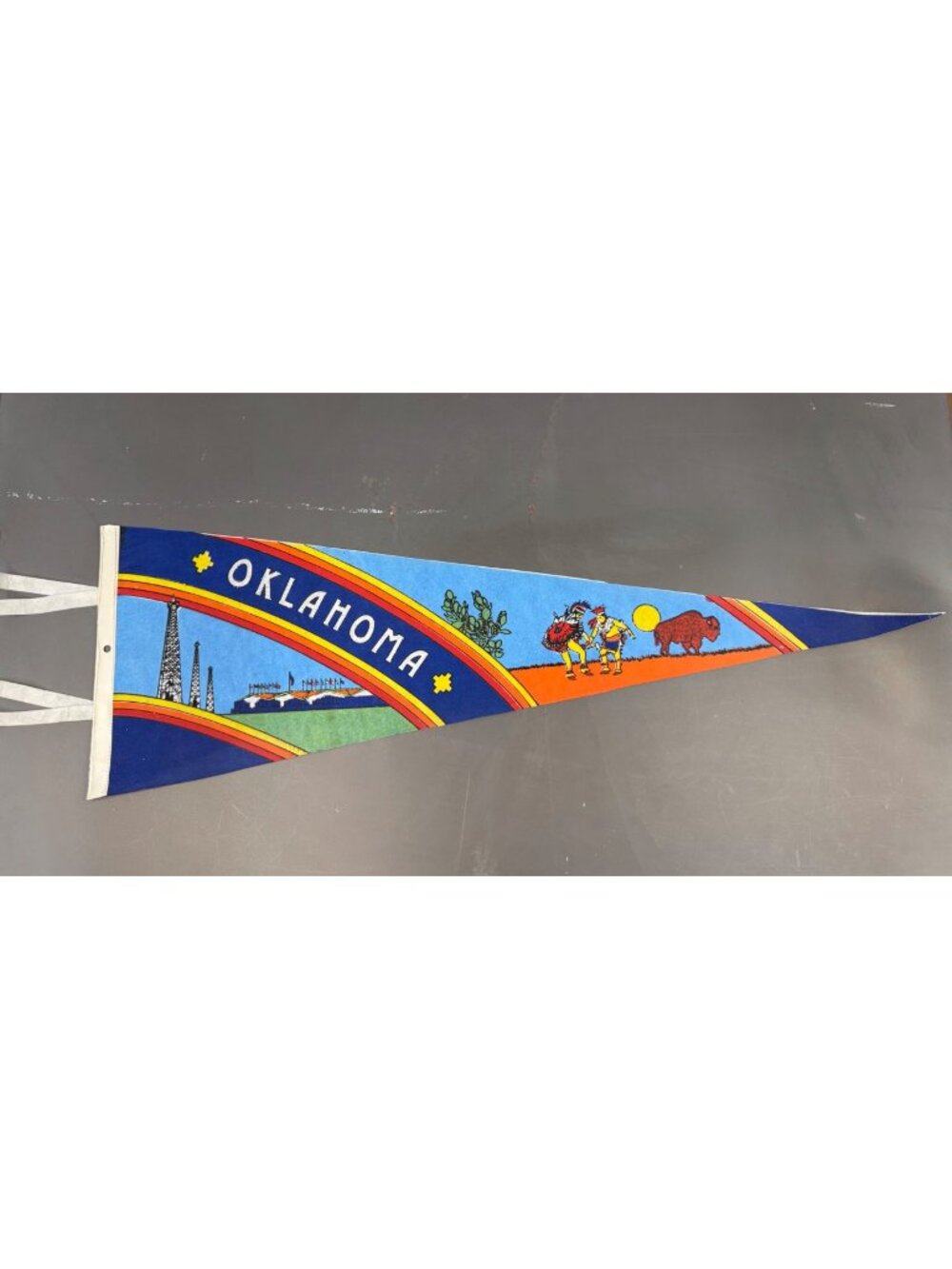 Vintage Oklahoma state pennant